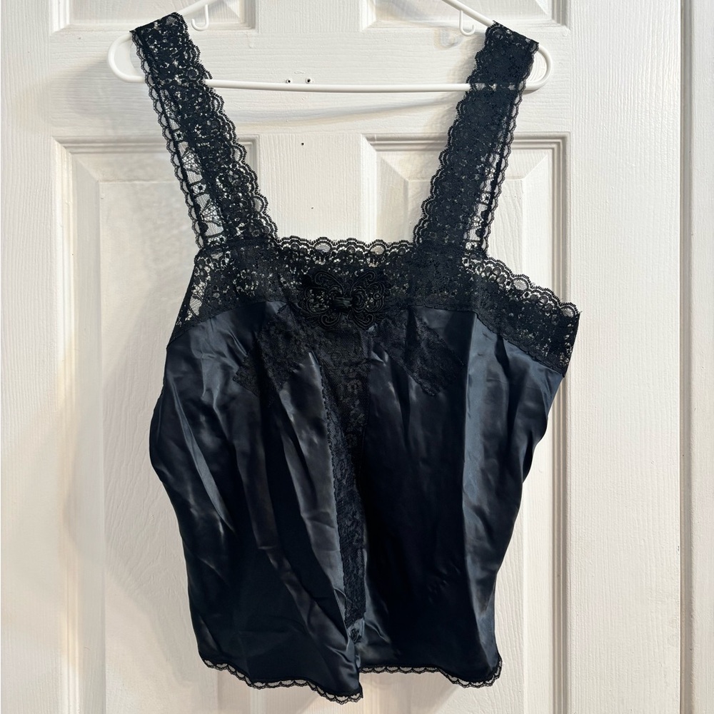 Christian Dior Black Lace Camisole